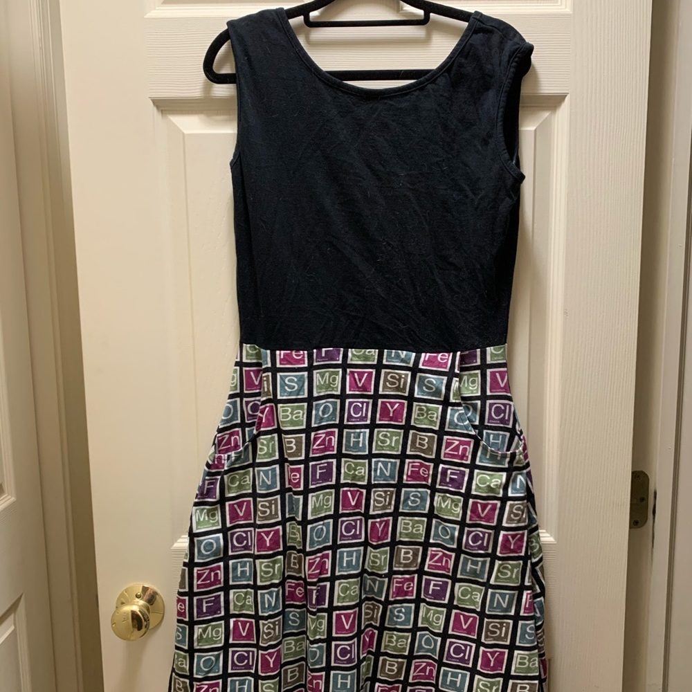 Svaha chemistry fit and flare dress.